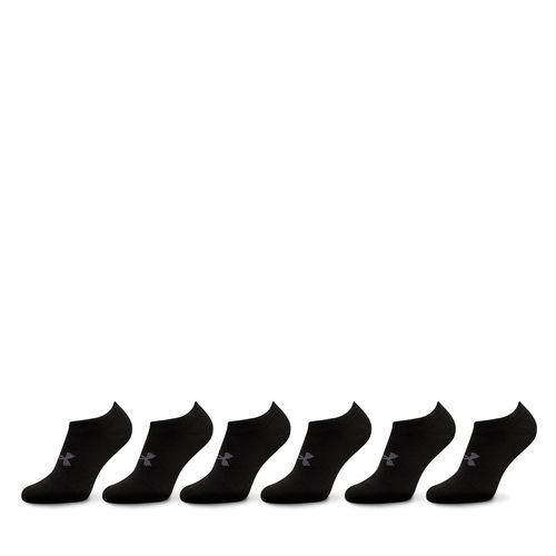 Lot de 6 paires de socquettes unisexe Under Armour Ua Essential No Show 6Pk 1382611-001 Black/Black/Castlerock - Chaussures.fr - Modalova