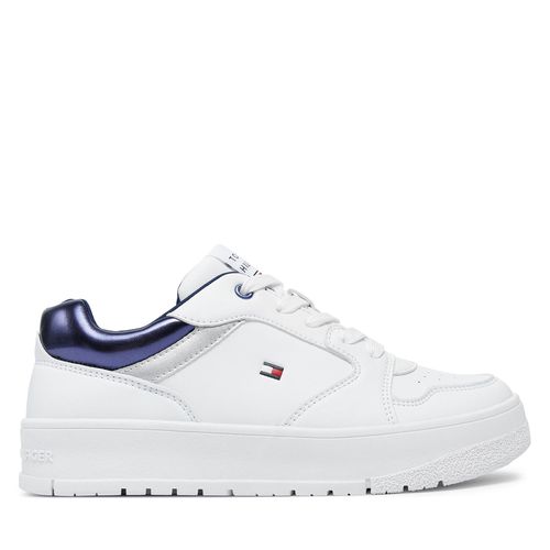 Sneakers Tommy Hilfiger Low Cut Lace-Up Sneaker T3A9-33525-1351 S Blanc - Chaussures.fr - Modalova