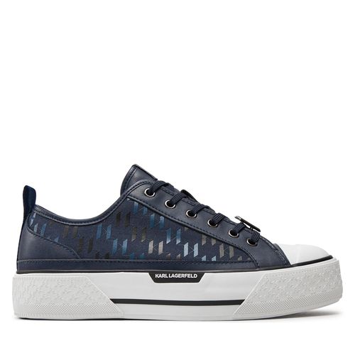 Sneakers KARL LAGERFELD KL50424 Navy Synth Textile w/Blue HAB - Chaussures.fr - Modalova