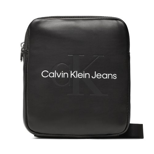 Sacoche Calvin Klein Jeans Monogram Soft Reporter18 K50K510108 Noir - Chaussures.fr - Modalova