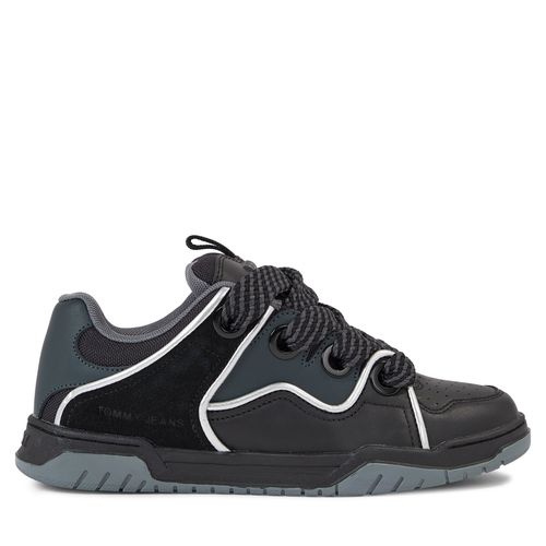 Sneakers Tommy Jeans Tjw Skate Sneaker Oversize Lace EN0EN02279 Black / New Charcoal / Silver BDS - Chaussures.fr - Modalova
