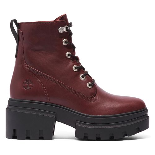 Bottines Timberland Everleigh Boot 6In Laceup TB0A41U6C601 Bordeaux - Chaussures.fr - Modalova