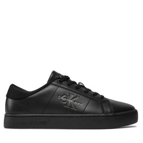 Sneakers Calvin Klein Jeans Classic Cupsole Low Laceup Lth YM0YM00864 Triple Black 0GT - Chaussures.fr - Modalova