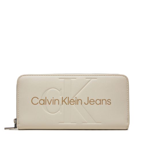 Portefeuille grand format Calvin Klein Jeans K60K607634 Écru - Chaussures.fr - Modalova