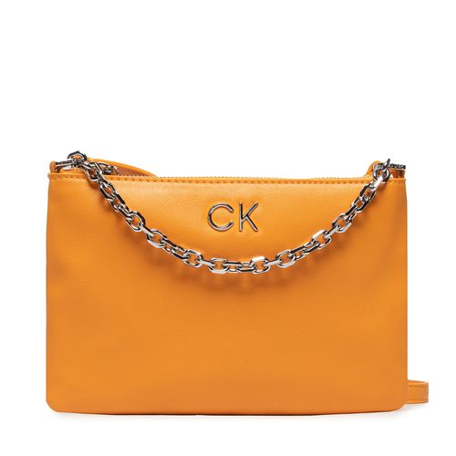 Sac à main Calvin Klein Jeans Re Lock Ew Crossbody W Chain K60K609115 Orange - Chaussures.fr - Modalova
