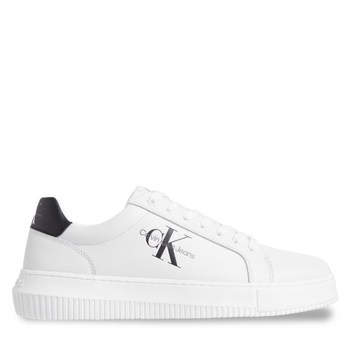 Sneakers Calvin Klein Jeans Chunky Cupsole Monologo YM0YM00681 Blanc - Chaussures.fr - Modalova