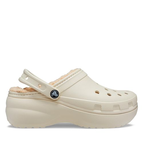 Mules / sandales de bain Crocs Crocs Classic Platform Lined Clog W 207938 Beige - Chaussures.fr - Modalova