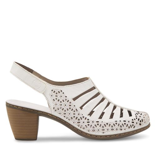 Sandales Rieker 40959-80 Blanc - Chaussures.fr - Modalova