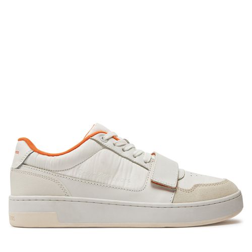 Sneakers Calvin Klein Jeans Basket Cupsple Velcro Softny YM0YM00609 Creamy White/Firecracker 0LD - Chaussures.fr - Modalova