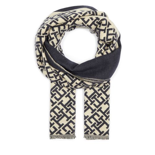 Écharpe Tommy Hilfiger Essential Chic Scarf AW0AW15789 Bleu marine - Chaussures.fr - Modalova