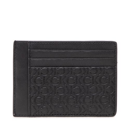 Étui cartes de crédit Calvin Klein Subtle Mono Id Cardholder K50K509618 Noir - Chaussures.fr - Modalova
