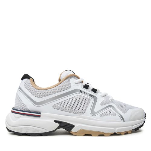 Sneakers Tommy Hilfiger M Runner Tech Knit FM0FM05109 Blanc - Chaussures.fr - Modalova