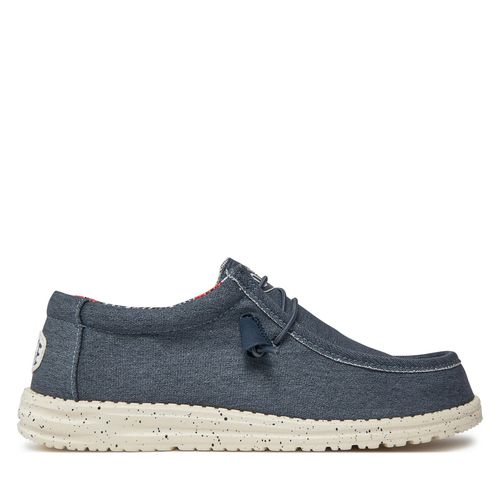 Chaussures basses Hey Dude Wally Stretch Canvas 40022-425 Blue - Chaussures.fr - Modalova
