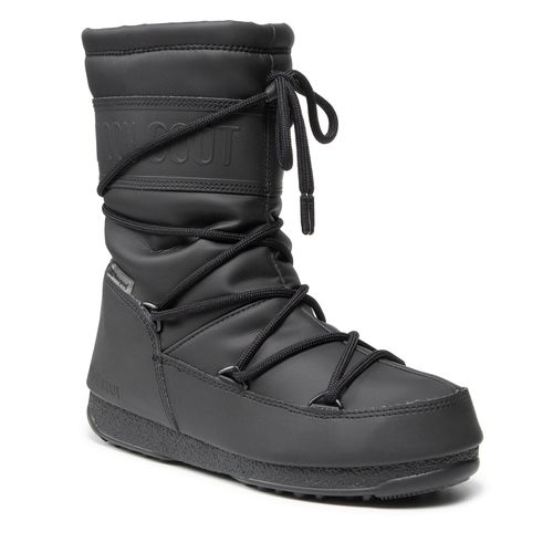 Bottes de neige Moon Boot Mid Rubber Wp 24010300 Black - Chaussures.fr - Modalova
