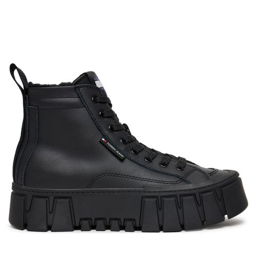 Bottines Tommy Jeans EN0EN02609 Noir - Chaussures.fr - Modalova