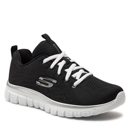 Chaussures Skechers Get Connected 12615/BKW Black/White - Chaussures.fr - Modalova