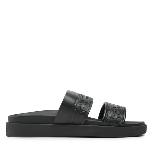 Mules / sandales de bain Calvin Klein Ergo Slide - Hf Mono HW0HW01535 Blacko Mono 0GN - Chaussures.fr - Modalova