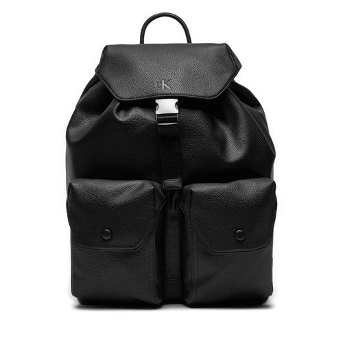 Sac à dos Calvin Klein Jeans Flap Backpack K50K512544 Noir - Chaussures.fr - Modalova