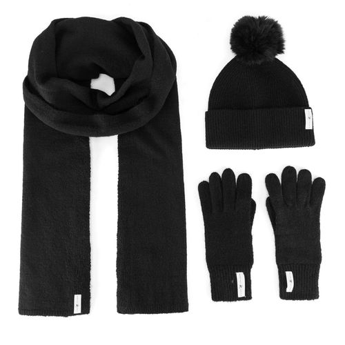 Ensemble : bonnet, écharpe et gants Beverly Hills Polo Club BHPC-WC-002-AW24 Noir - Chaussures.fr - Modalova