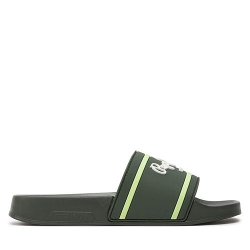 Mules / sandales de bain Pepe Jeans Slider Logo B PBS70054 Khaki Green 765 - Chaussures.fr - Modalova