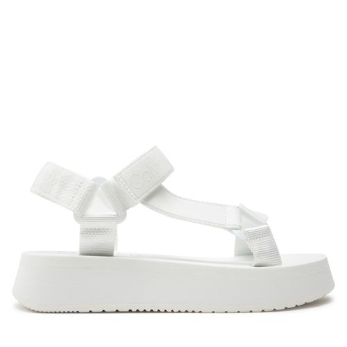 Sandales Calvin Klein Jeans Sandal Velcro Webbing Dc YW0YW01353 Blanc - Chaussures.fr - Modalova