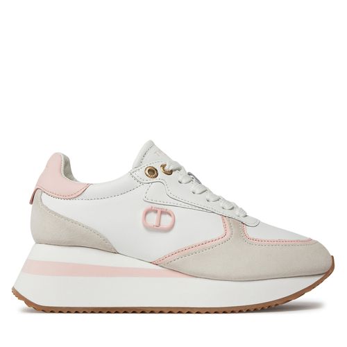 Sneakers TWINSET 241TCP080 Bianco Ottico/Cupcake Pink 11338 - Chaussures.fr - Modalova