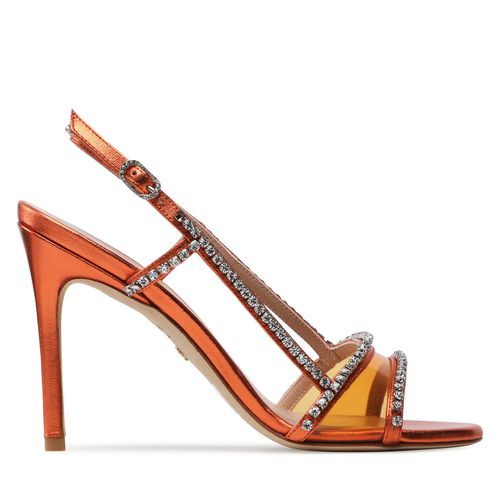 Sandales Stuart Weitzman Mondrian Glam 100 Sa SC242 Orange - Chaussures.fr - Modalova