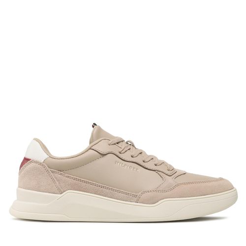 Sneakers Tommy Hilfiger Elevated Cupsole Leather Mix FM0FM04358 Beige - Chaussures.fr - Modalova