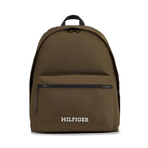 Sac à dos Tommy Hilfiger Th Monotype Dome Backpack AM0AM12112 Vert - Chaussures.fr - Modalova