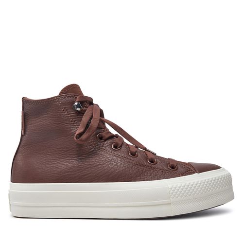 Sneakers Converse Chuck Taylor All Star Lift Platform Water Repellent Leather A10362C Marron - Chaussures.fr - Modalova