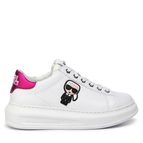 Sneakers KARL LAGERFELD KL62530 White Lthr W/Pink - Chaussures.fr - Modalova