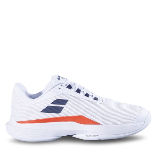 Chaussures Babolat Jet Tere 2 Ac 30S24649 White/Strike Red - Chaussures.fr - Modalova