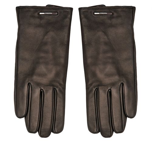 Gants Calvin Klein Modern Bar Leather Gloves K50K511017 Noir - Chaussures.fr - Modalova
