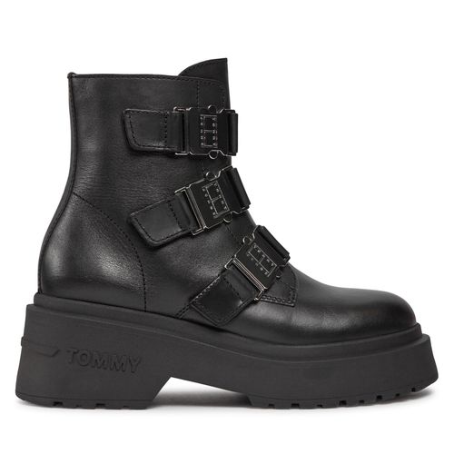 Bottines Tommy Jeans Tjw Chunky Boot Hardware EN0EN02443 Black BDS - Chaussures.fr - Modalova