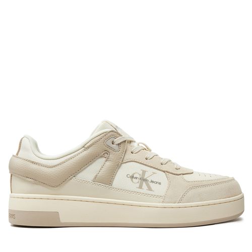 Sneakers Calvin Klein Jeans Basket Cup Low Laceup Lth Ml Mtr YM0YM00994 Beige - Chaussures.fr - Modalova
