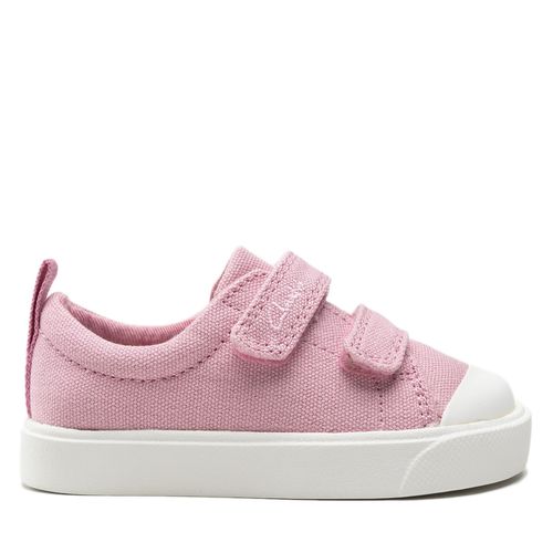 Sneakers Clarks City Bright T 261490956 Pink Canvas - Chaussures.fr - Modalova