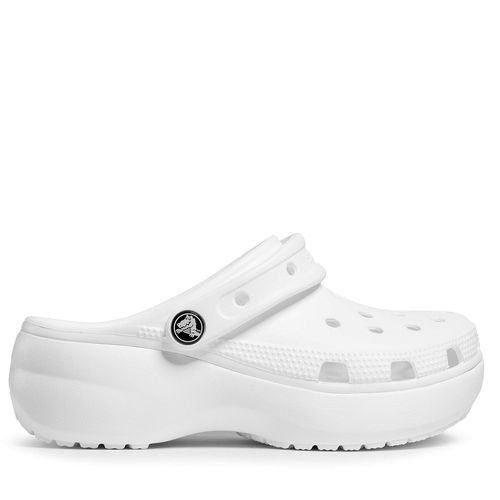 Mules / sandales de bain Crocs Classic Platform Clog W 206750 Blanc - Chaussures.fr - Modalova