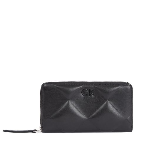Portefeuille grand format Calvin Klein Quilt K60K611782 Noir - Chaussures.fr - Modalova