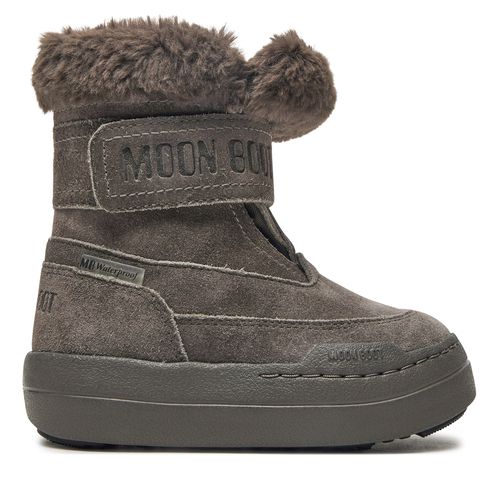 Bottes de neige Moon Boot Junior Park Dtrap Boot Suede 80D3440040 Gris - Chaussures.fr - Modalova