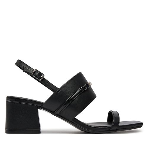 Sandales Calvin Klein Heel Sandal 45 Met Bar Lth HW0HW02056 Noir - Chaussures.fr - Modalova