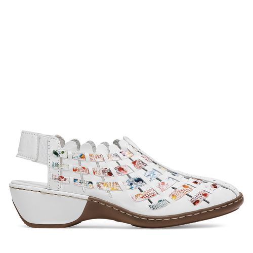 Sandales Rieker 47156-81 Blanc - Chaussures.fr - Modalova