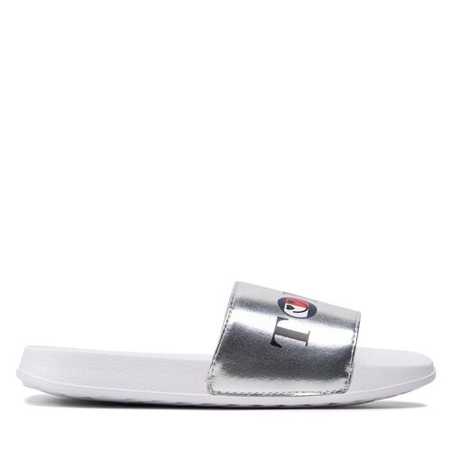 Mules / sandales de bain Tommy Hilfiger Smile Print Pool Slide T3A0-32194-1367 S Silver 904 - Chaussures.fr - Modalova