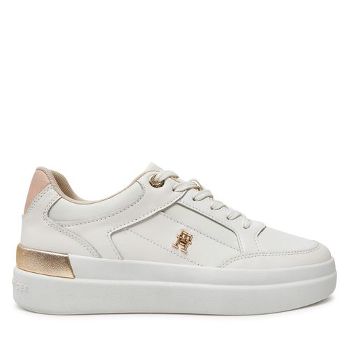 Sneakers Tommy Hilfiger Lux Hardware Court Sneaker FW0FW07997 Écru - Chaussures.fr - Modalova