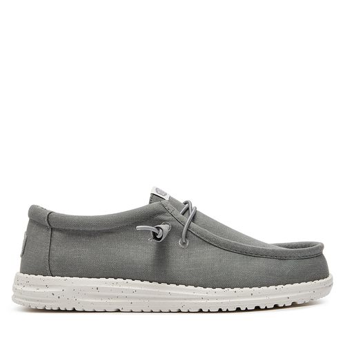 Chaussures basses Hey Dude Wally Canvas 40700-007 Gris - Chaussures.fr - Modalova
