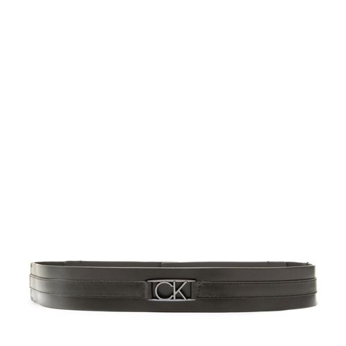 Ceinture portée à la taille Calvin Klein Re-Lock 4Cm Belt K60K610500 BAX - Chaussures.fr - Modalova