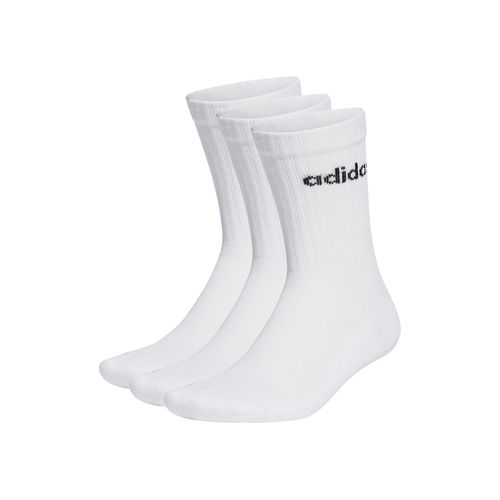 Chaussettes hautes unisex adidas Linear Crew Cushioned Socks 3 Pairs HT3455 white/black - Chaussures.fr - Modalova