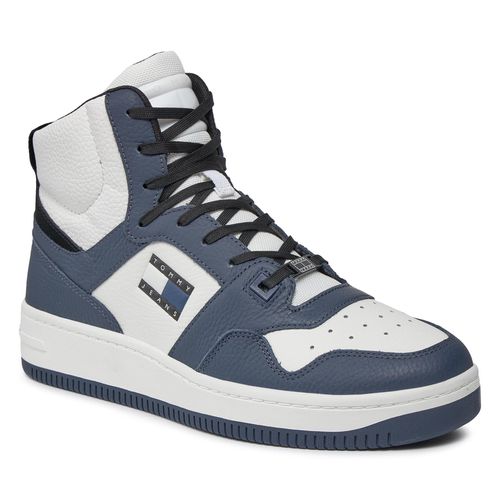 Sneakers Tommy Jeans Tjm Retro Basket Sneaker Mid EM0EM01401 Navy C1G - Chaussures.fr - Modalova