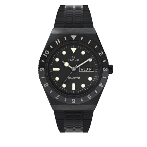 Montre Timex Q Reissue TW2U61600 Black/Black - Chaussures.fr - Modalova