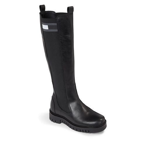 Bottes Tommy Jeans Tjw High Shaft Boot EN0EN02316 Black BDS - Chaussures.fr - Modalova