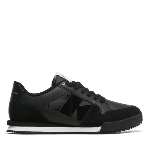 Sneakers Calvin Klein Jeans Low Profile Runner Mod Vint YM0YM00695 Triple Black BEH - Chaussures.fr - Modalova
